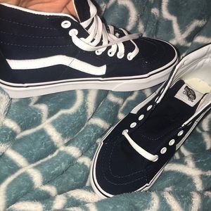 high top blue classic vans